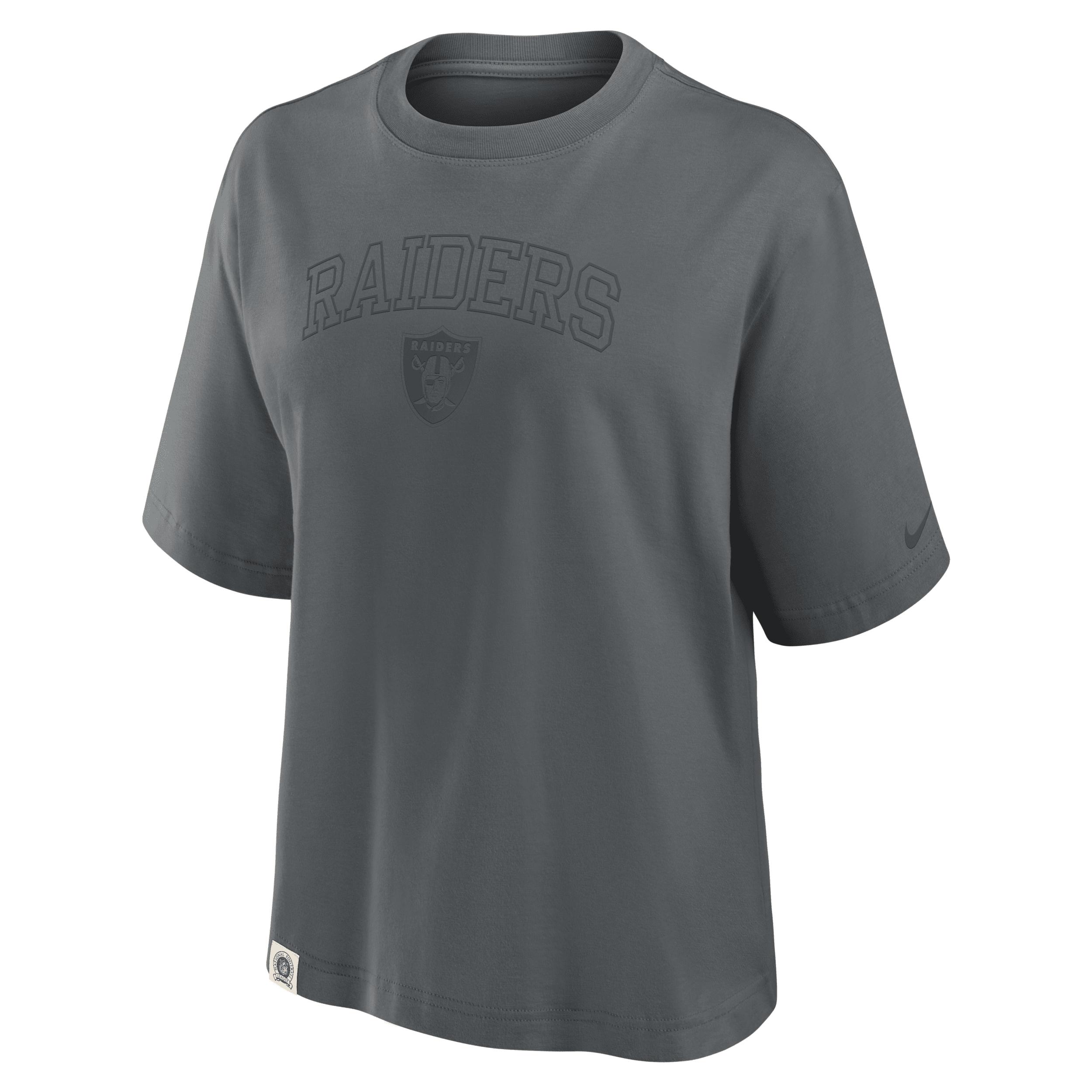 Las Vegas Raiders Arch Boxy Nike Womens NFL T-Shirt | 01CM0AI8D-YBA Product Image