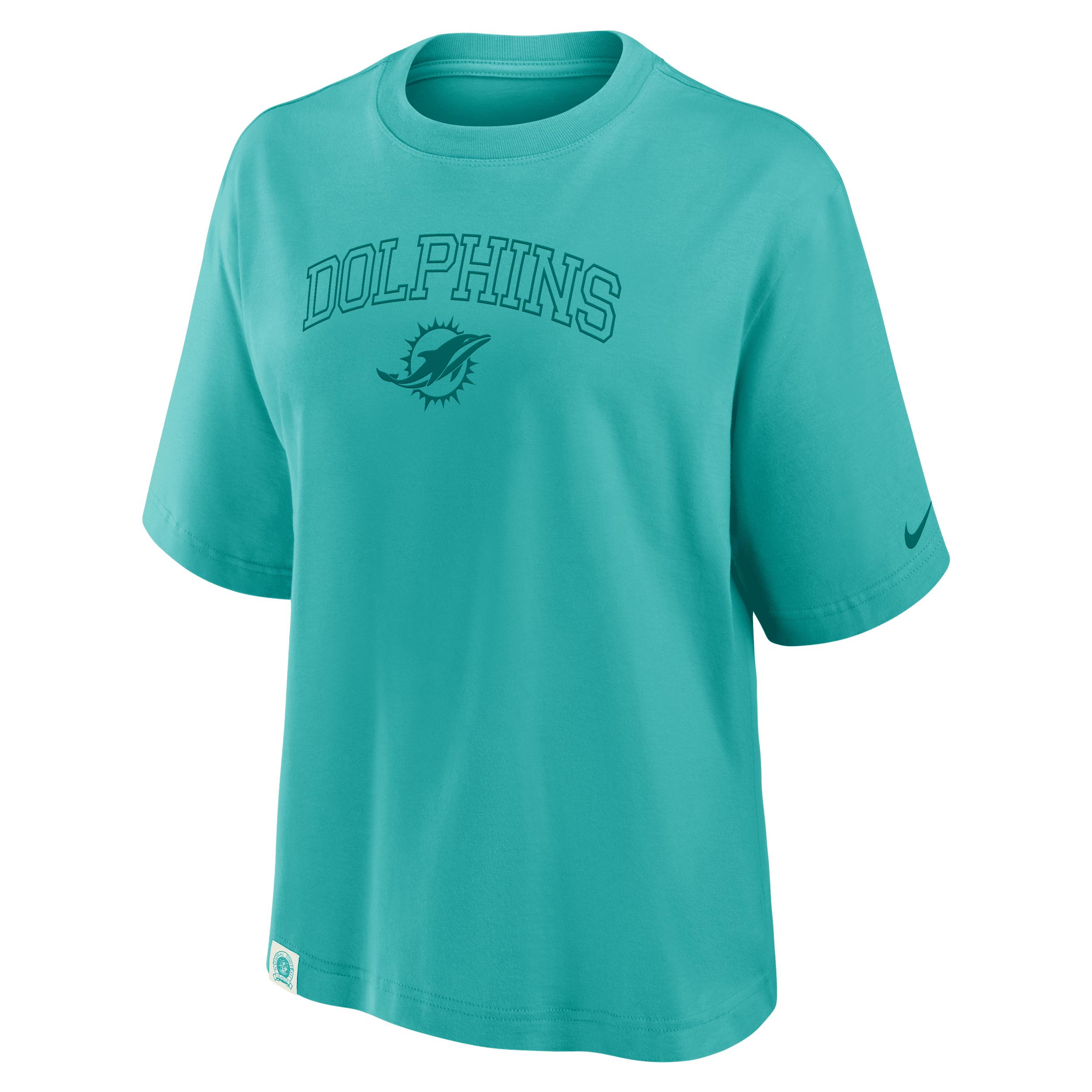 Jacksonville Jaguars Arch Boxy Nike Womens NFL T-Shirt | 01CM0AI9N-YBA Product Image