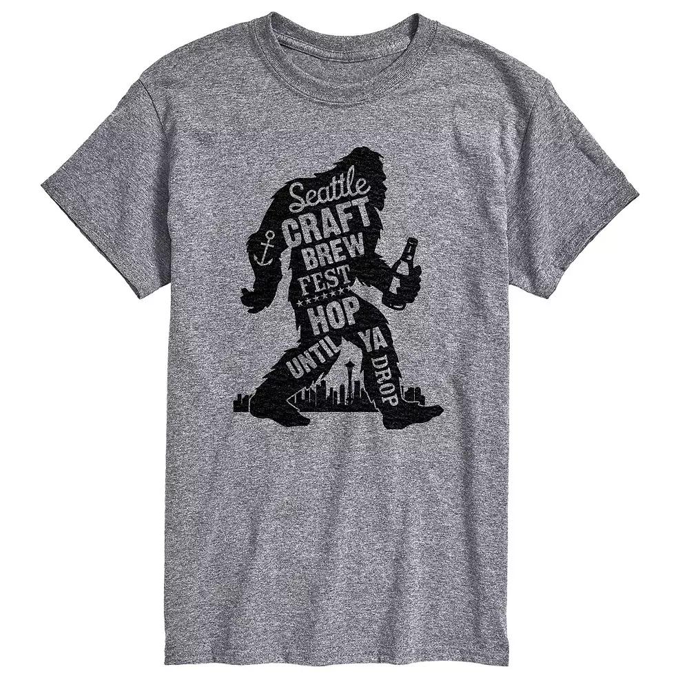 Big & Tall Seattle Brew Hop Graphic Tee, Men's,  Product Image