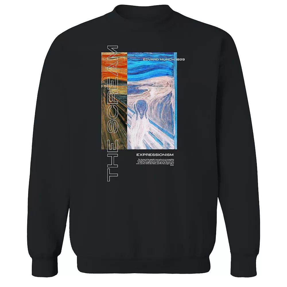 Men's apoh - Munch Expressionism Graphic Sweatshirt,  Product Image