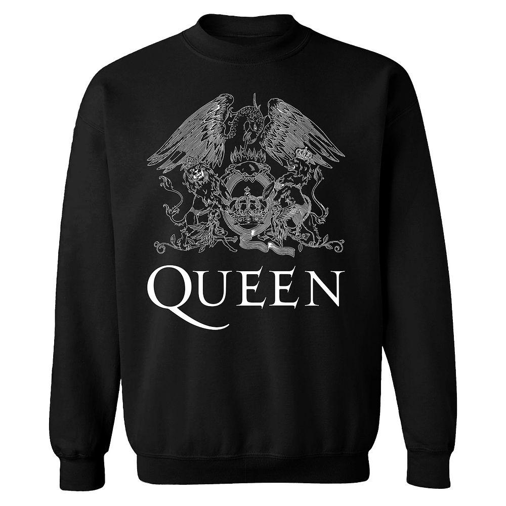 Men's Queen Logo Sweatshirt, Size: Medium, Black Product Image