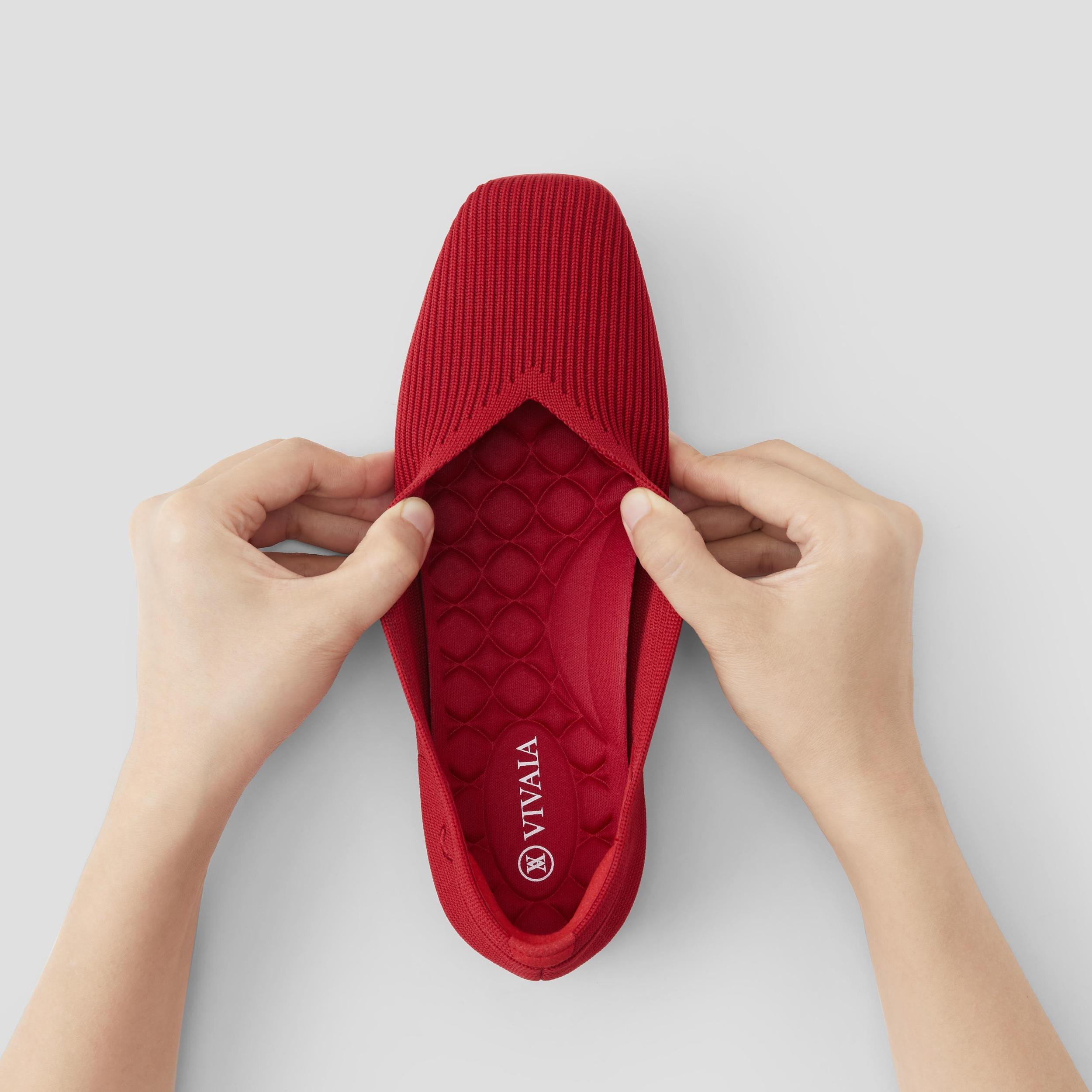 Lightweight Square-Toe V-Cut Flats (Margot Walker) Product Image