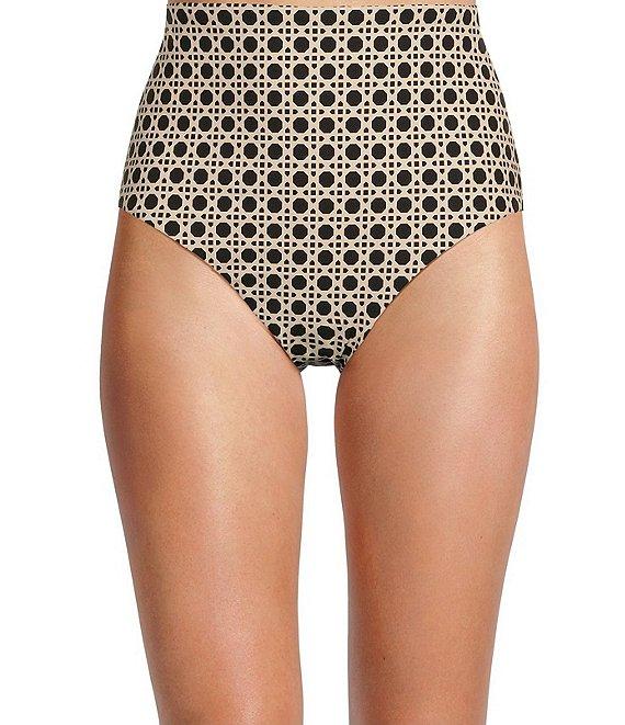 Alex Marie Signature Sculpt Geo Lattice High Waist Swim Bottom Product Image