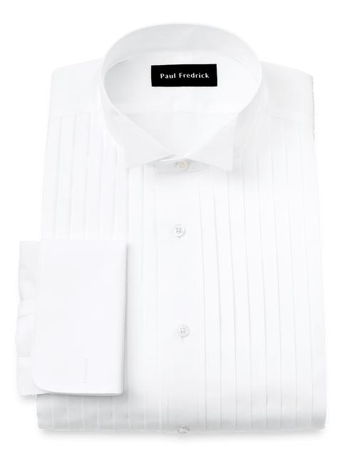 Non-Iron Cotton Tuxedo Shirt - White Product Image