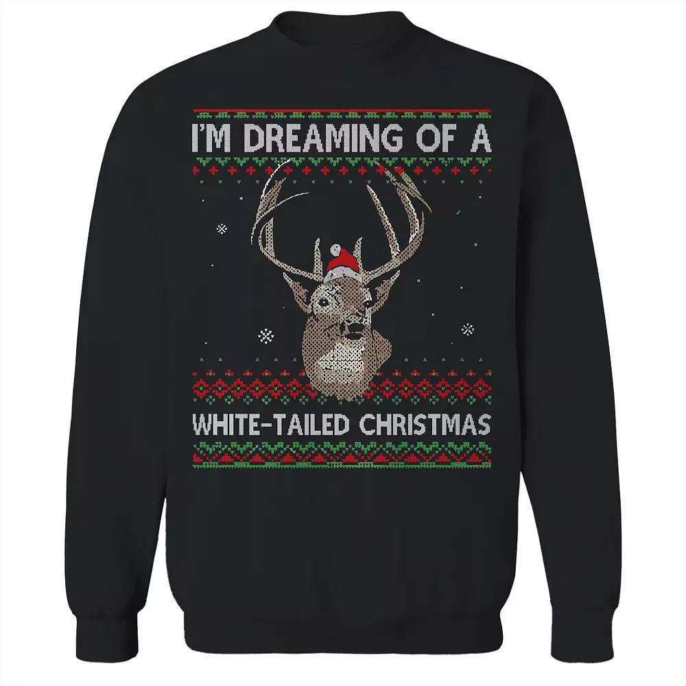 Men's Whitetailed Christmas Sweater Graphic Sweatshirt, Adult Unisex,  Product Image