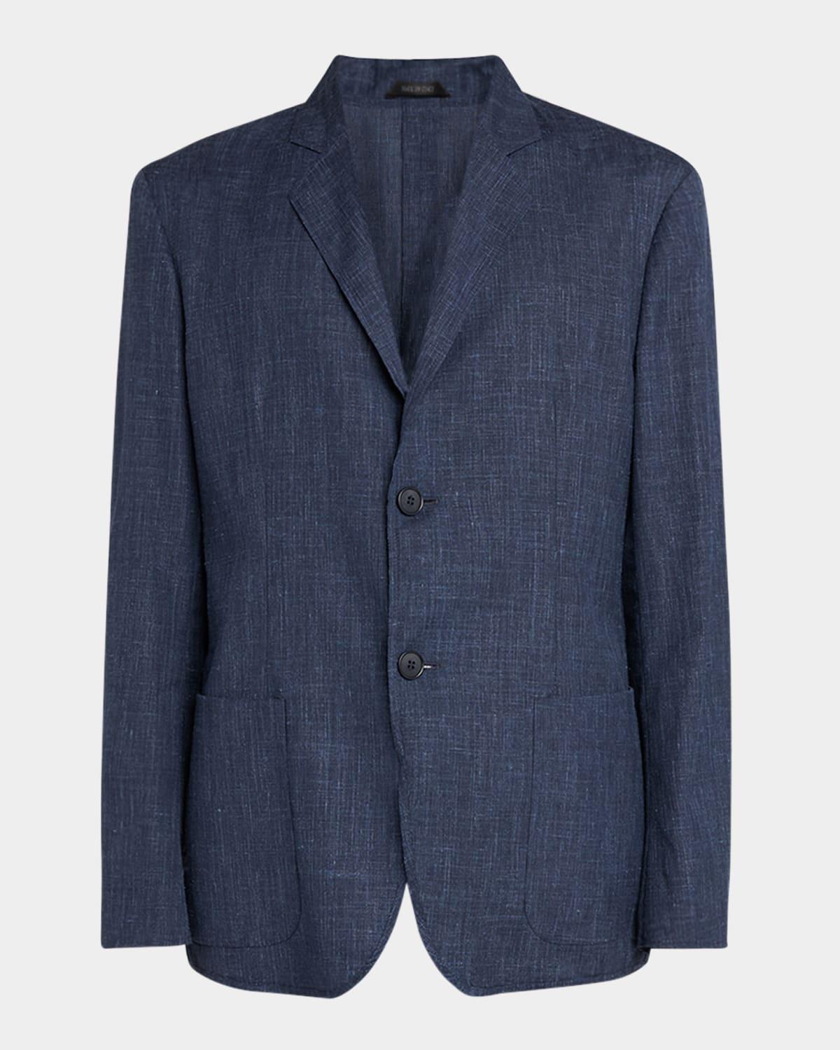 Mens Wool-Silk Melange Sport Coat Product Image