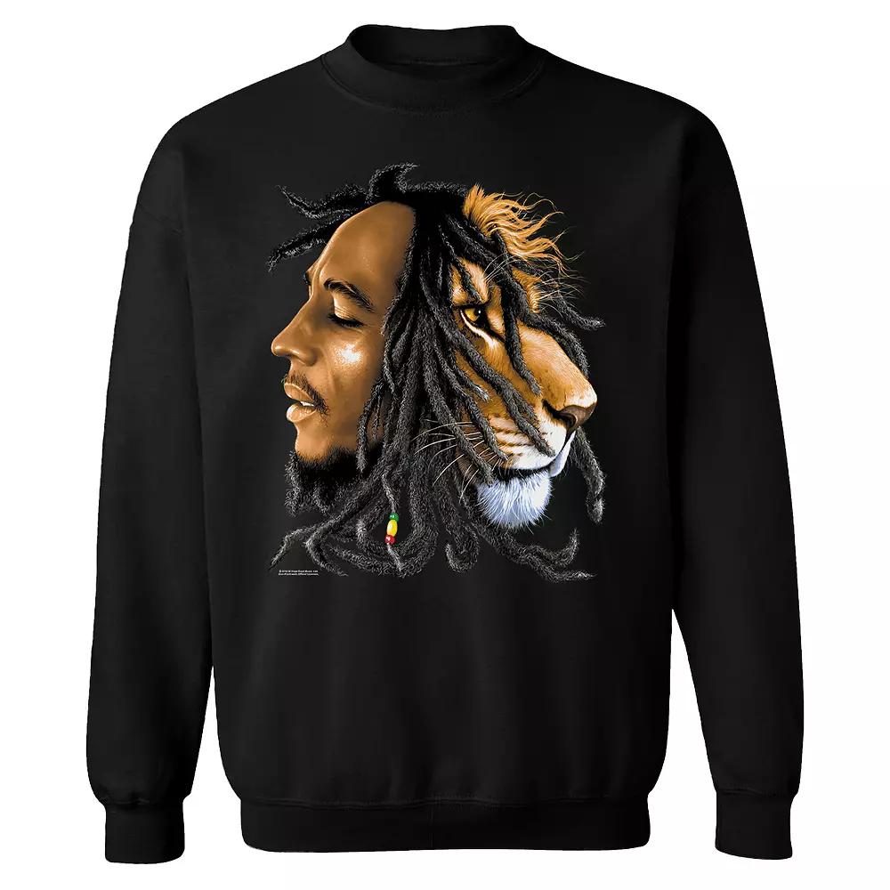 Men's Bob Marley Zion Profile Sweatshirt, Size: Medium, Black Product Image