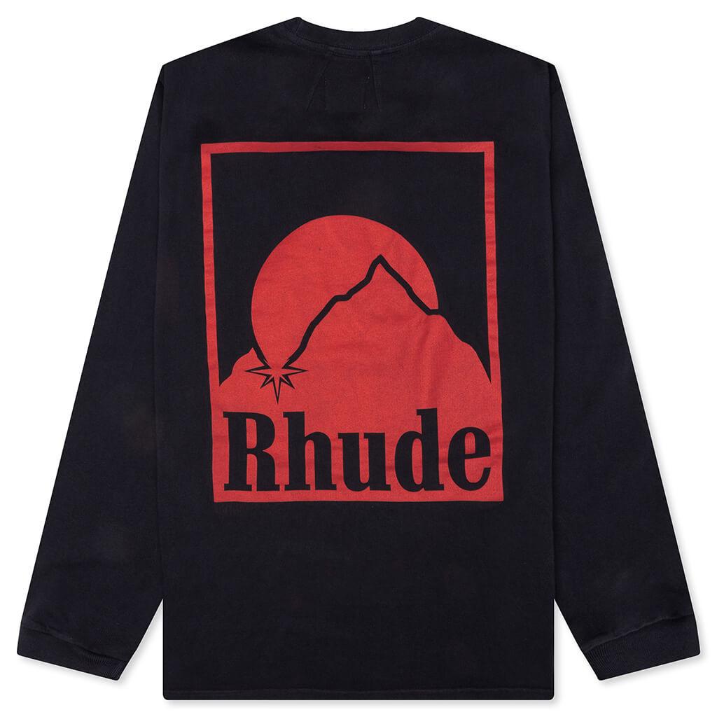 Moonlight Badge L/S Tee - Vintage Black Male Product Image