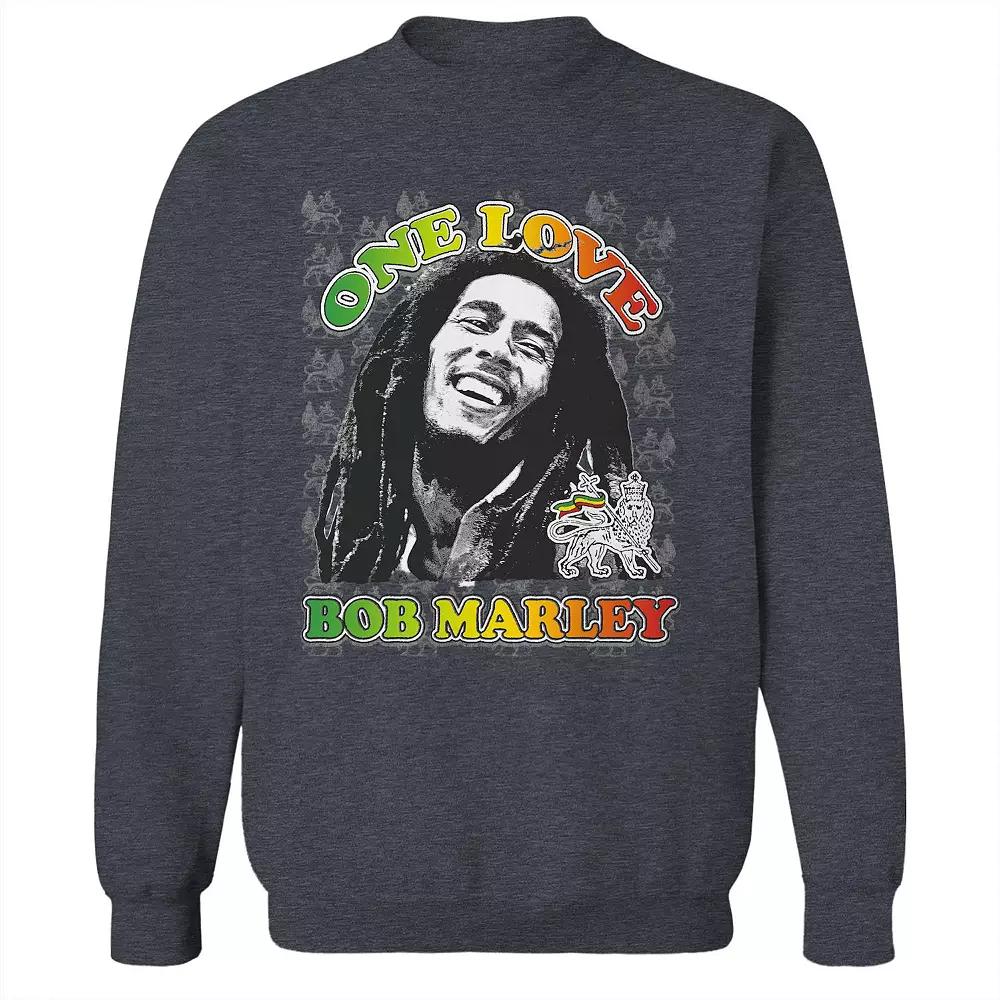 Junior's Bob Marley One Love Texture Graphic Fleece Sweatshirt, Women's,  Product Image