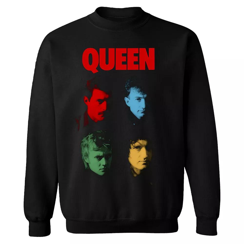Men's Queen Hot Space Sweatshirt, Size: XL, Black Product Image