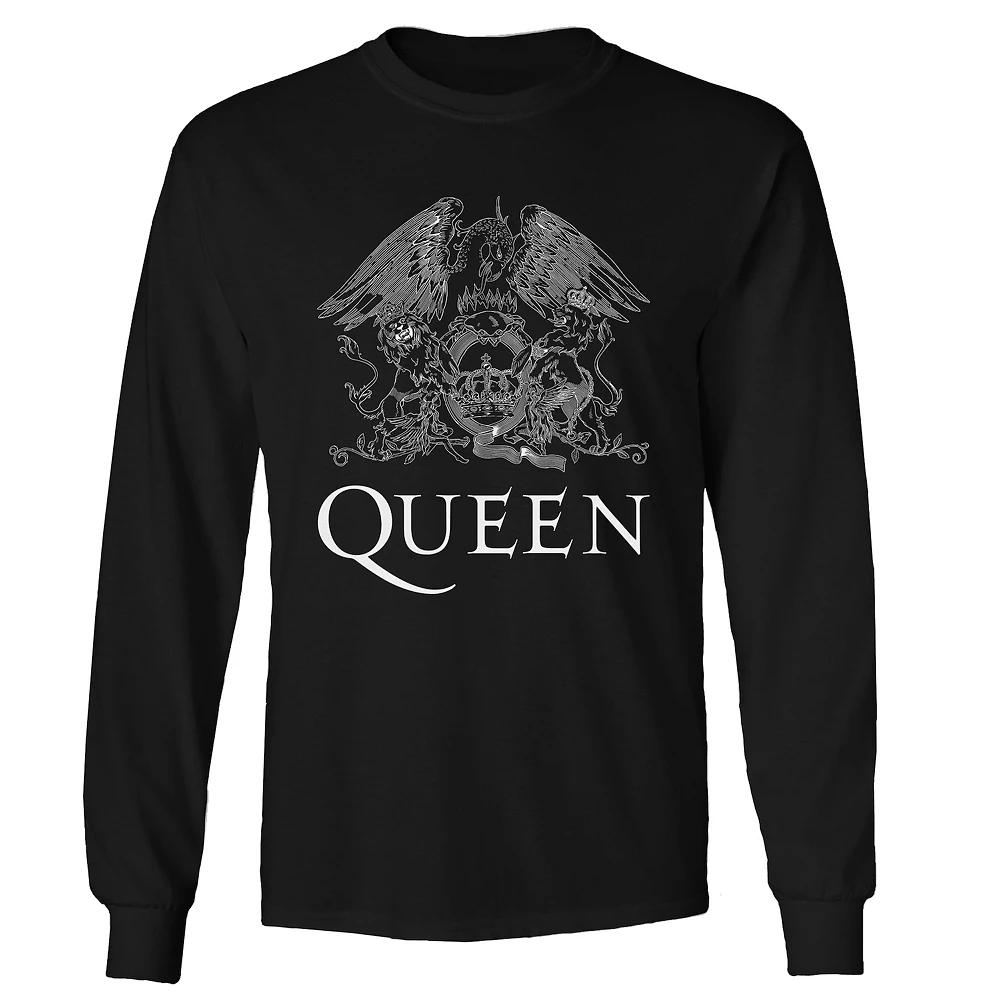 Men's Queen Logo Long Sleeve, Size: Large, Black Product Image