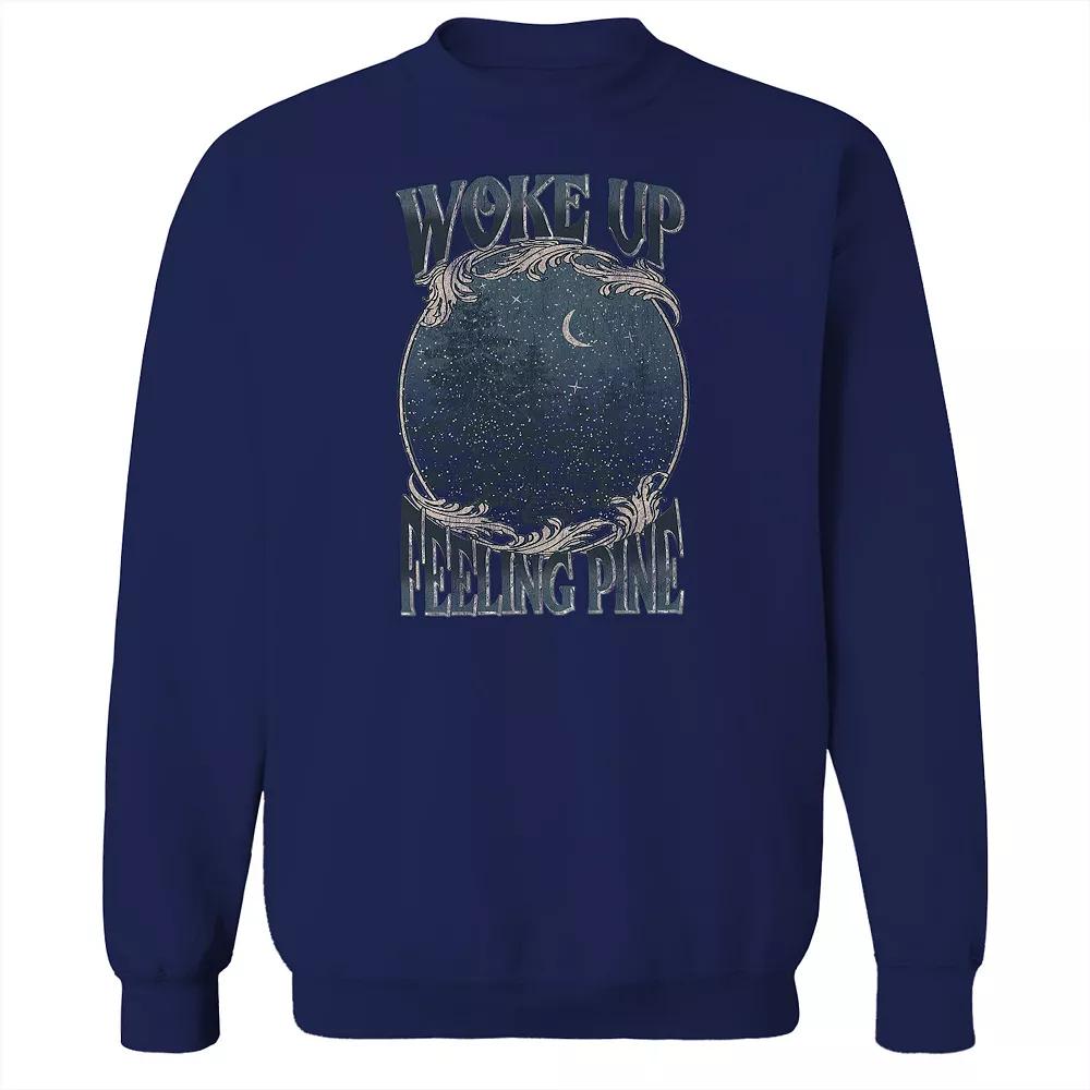 Men's Purple Smoke Sweatshirt, Size: Medium, Black Product Image