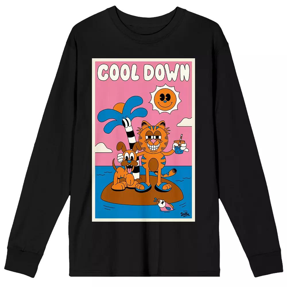 Men's Garfield Cool Down Long Sleeve Tee,  Product Image