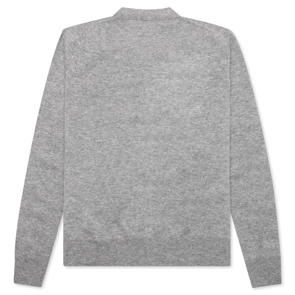 Comme des Garcons PLAY x the Artist Invader Cardigan - Top Grey Male Product Image