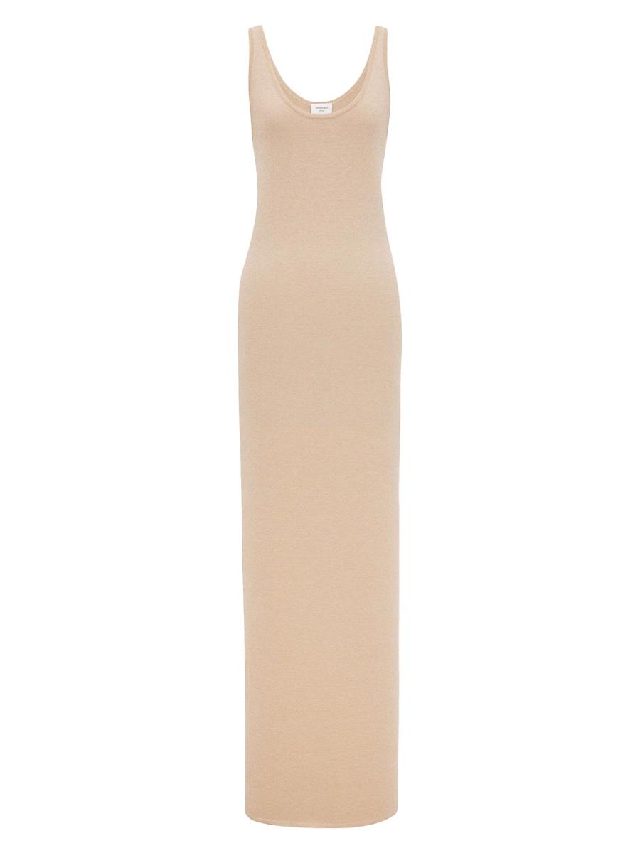 Womens Long Dress in Lurex Knit Product Image