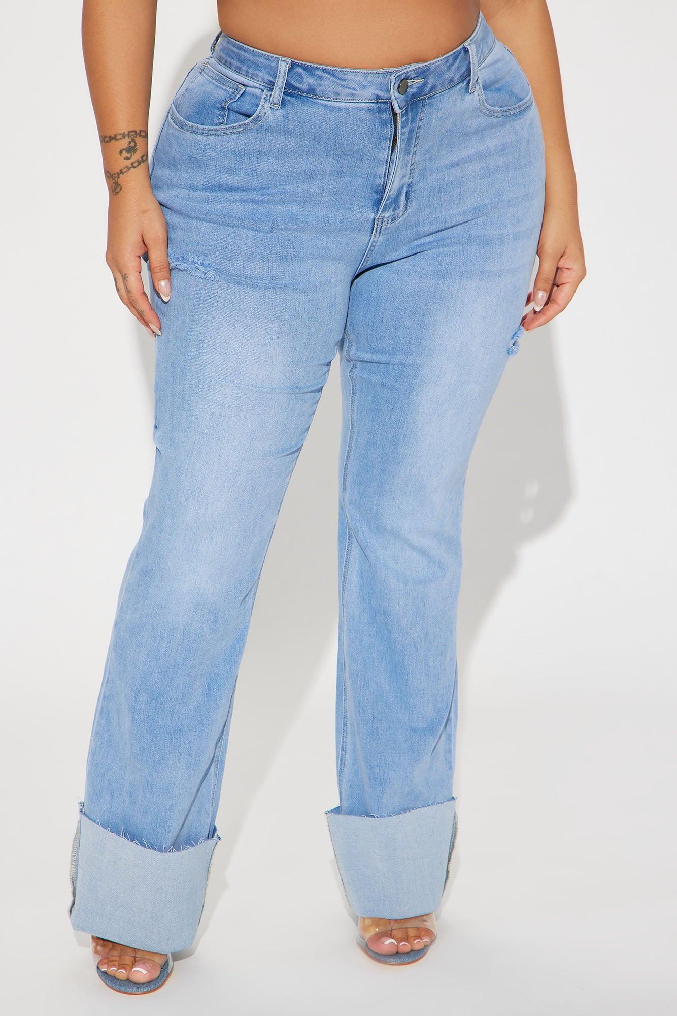 It's Cuffing Season Stretch Bootcut Jeans - Medium Wash Product Image