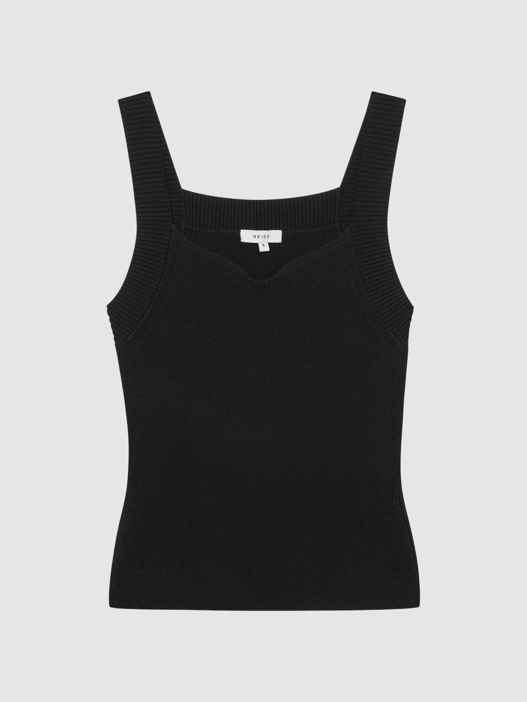 Sweetheart Neck Top in Black Product Image