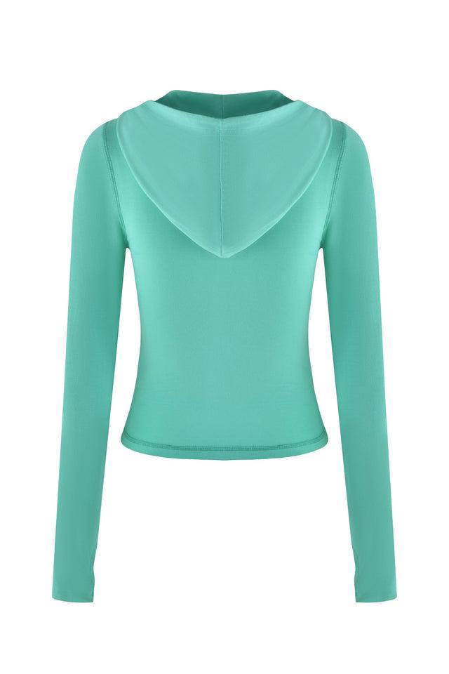 BLARE HOODIE - GREEN : TURQUOISE : TEAL Product Image