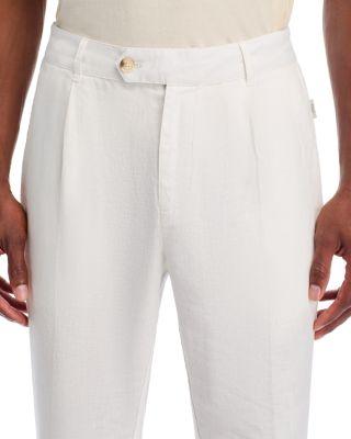 Linen Tapered Pleated Pants Product Image