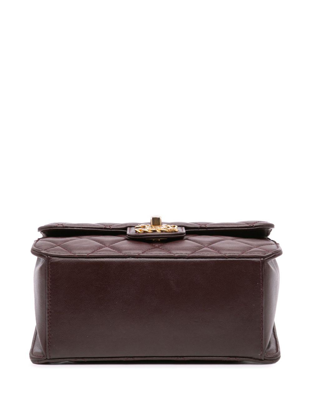 2021-2024 Mini Quilted Shiny Lambskin Single Flap crossbody bag Product Image