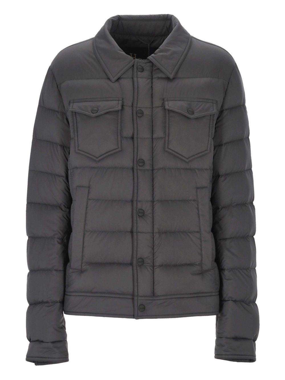 quilted flap-pocket padded jacket Product Image
