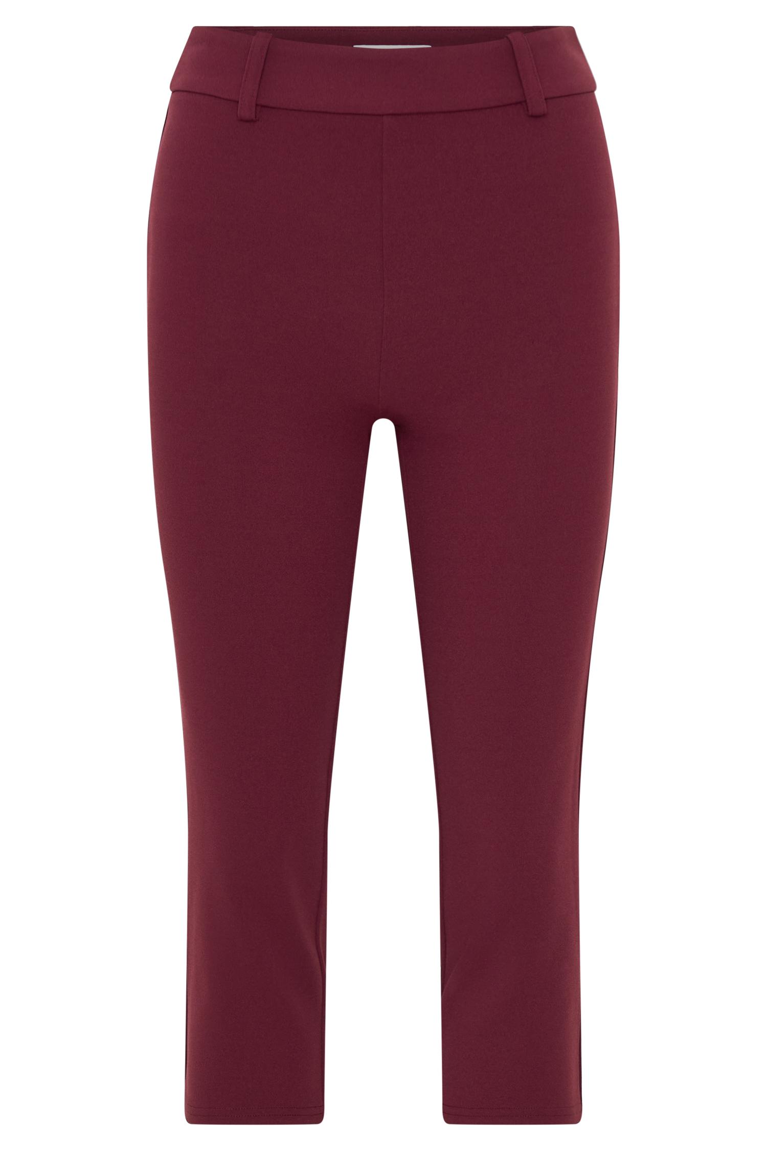 Blanca Stretch Crepe Capri Pants - Mahogany Product Image