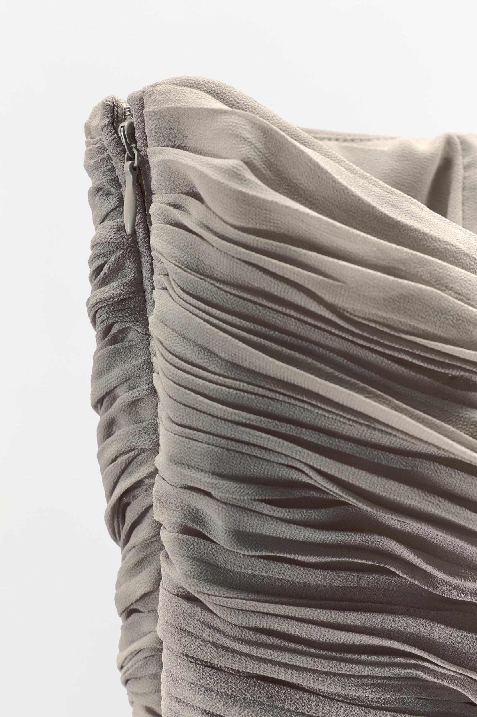 PLEATED STRAPLESS DRESS Product Image