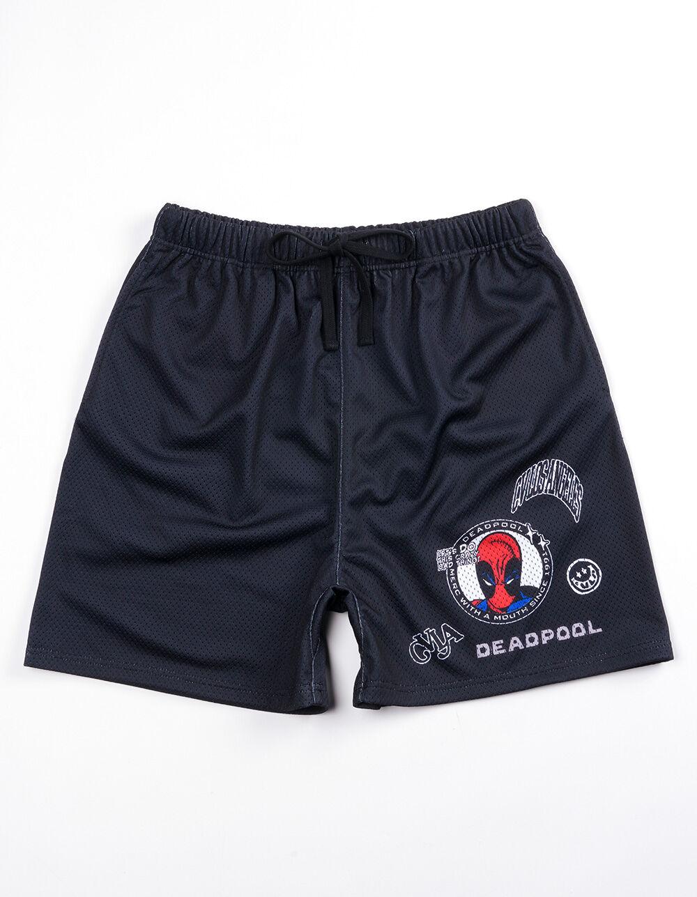 CVLA x DEADPOOL & WOLVERINE Deadpool Mesh Shorts - BLACK Product Image