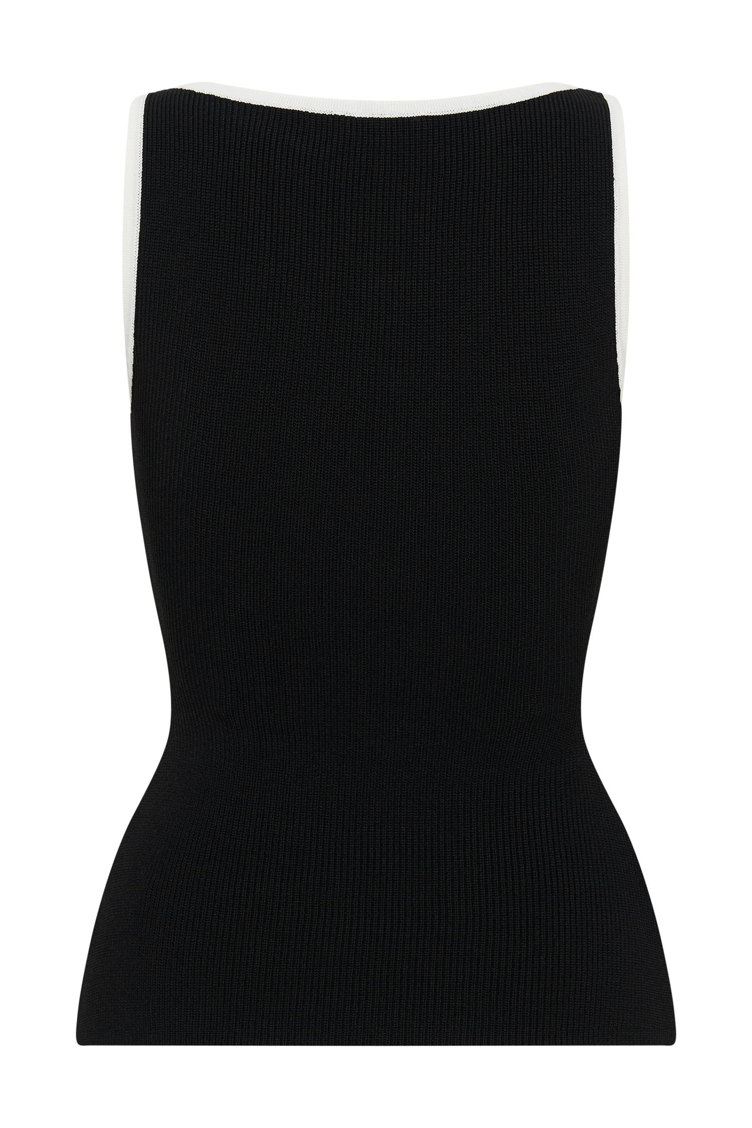 Sawyer Longline Top - Black/White Product Image