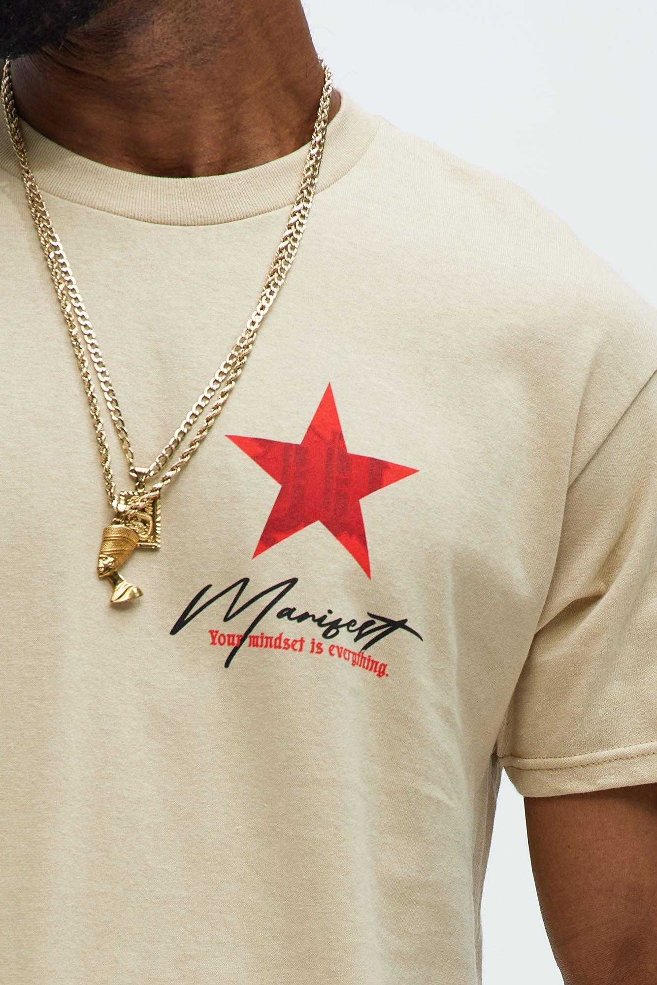 Manifest Your Best Short Sleeve Tee - Sand Product Image