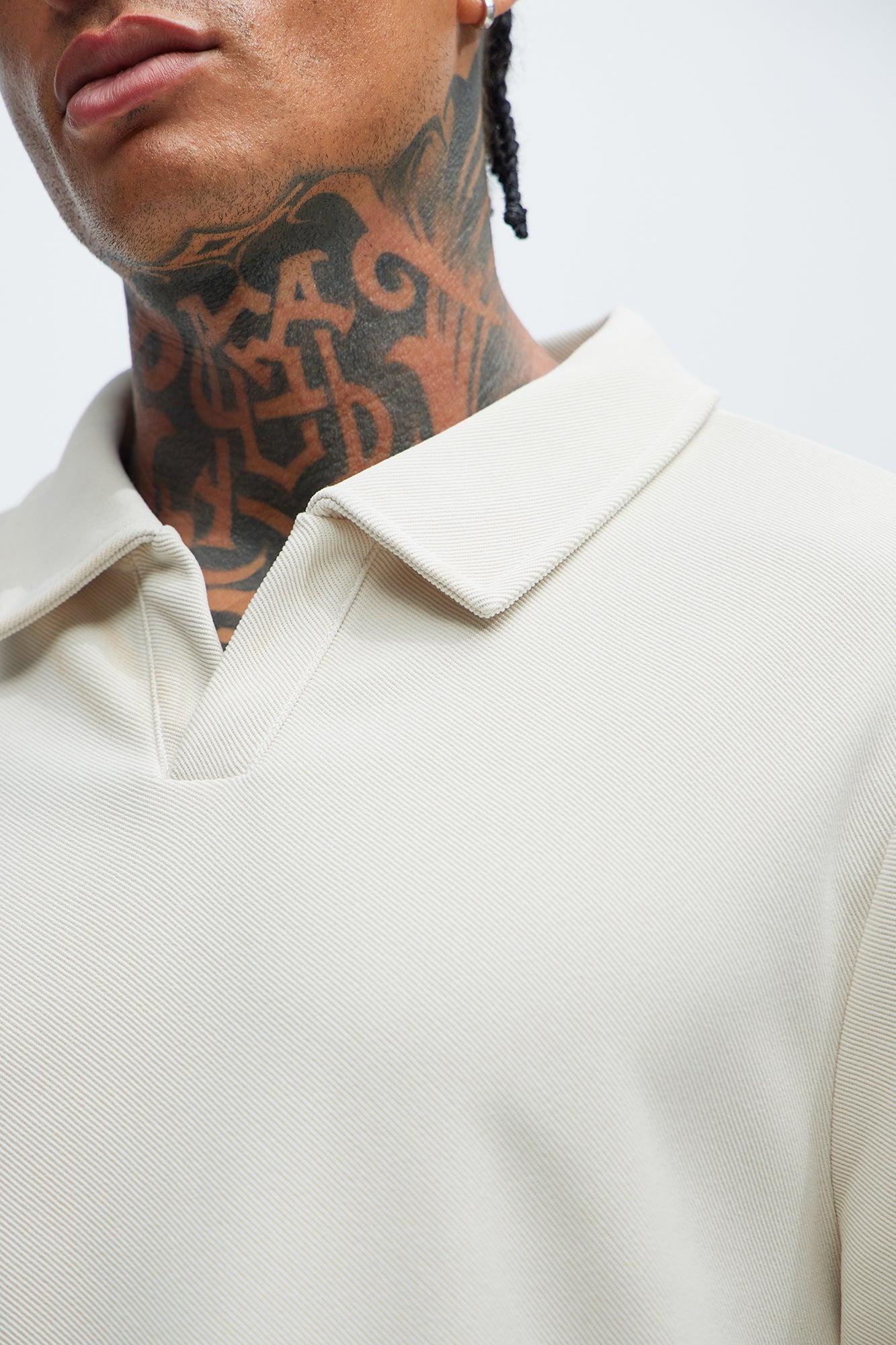 Turner Short Sleeve Polo - Cream Product Image