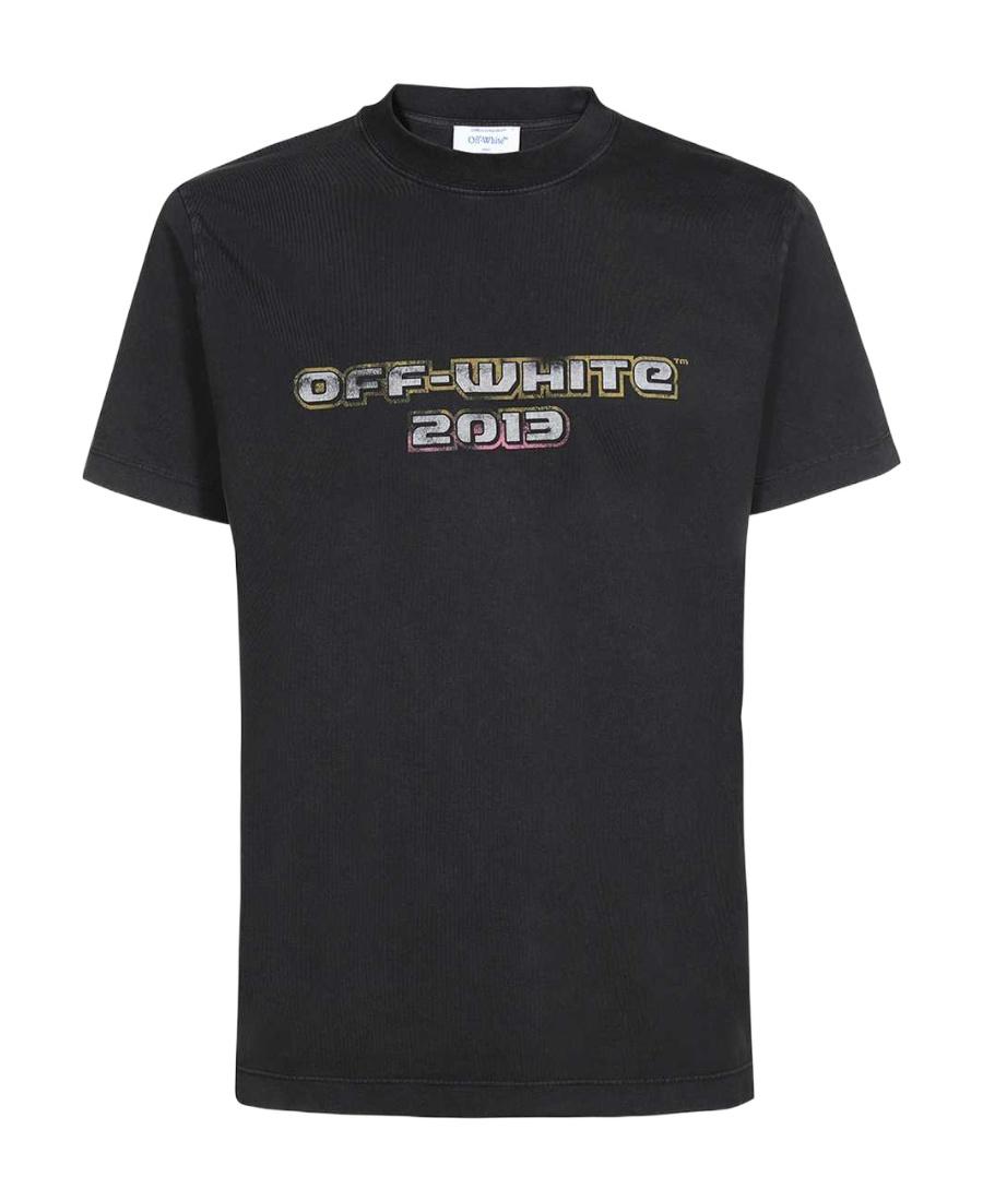 OFF-WHITE Off White™ Black Crew Neck T Shirt With Print Product Image
