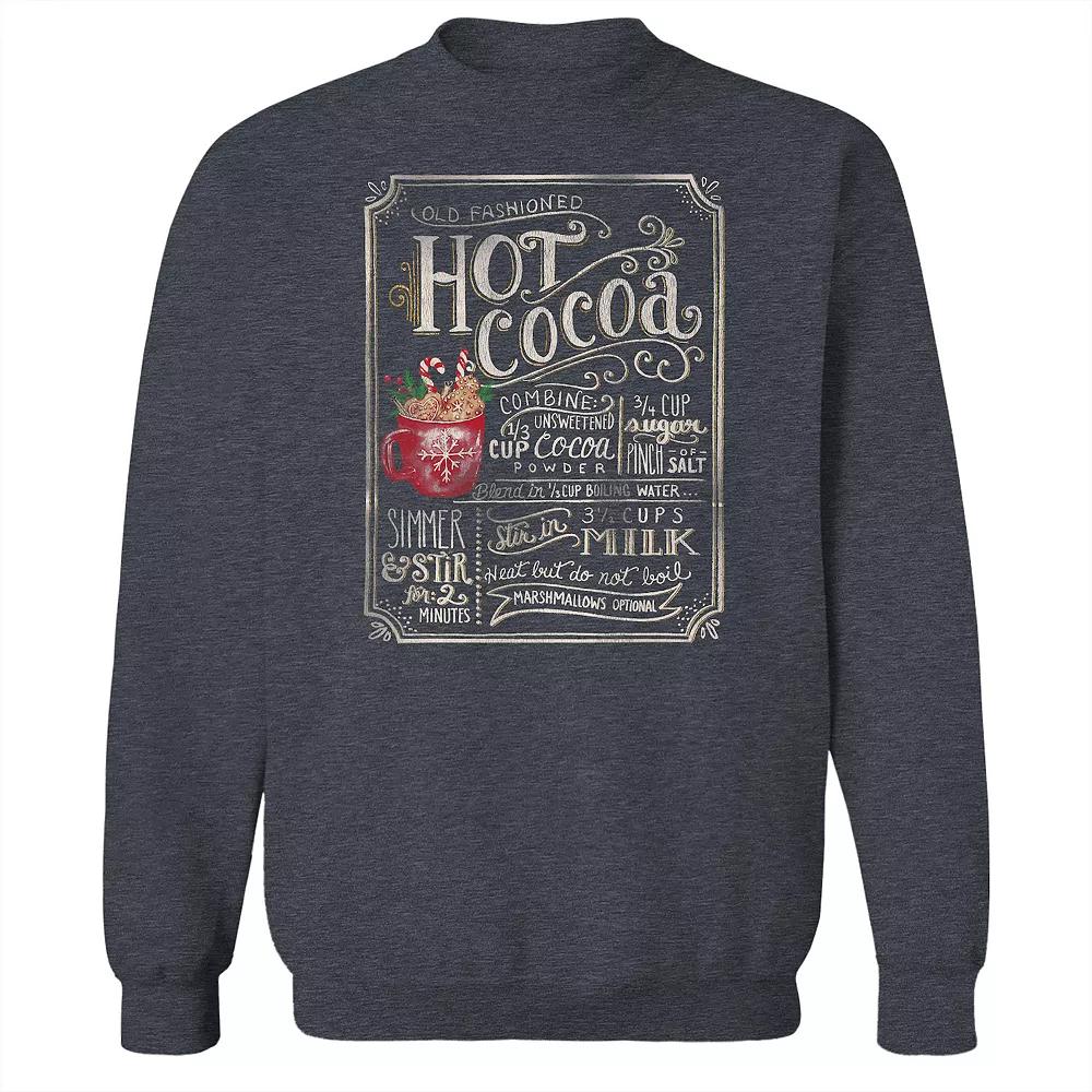 Men's Old Fashioned Hot Cocoa Fleece Sweatshirt, Adult Unisex,  Product Image