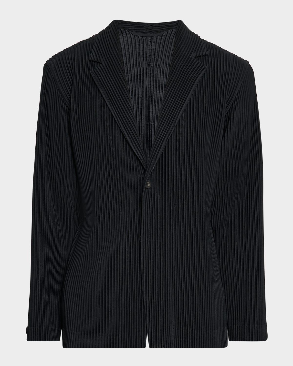 Men's Pleated Single-Breasted Sport Coat Product Image