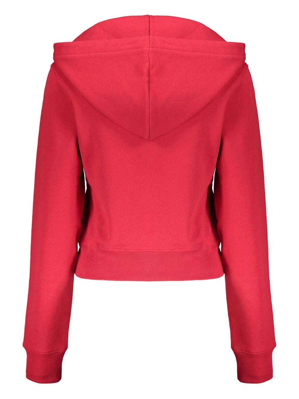 cotton zip-up hoodie Product Image