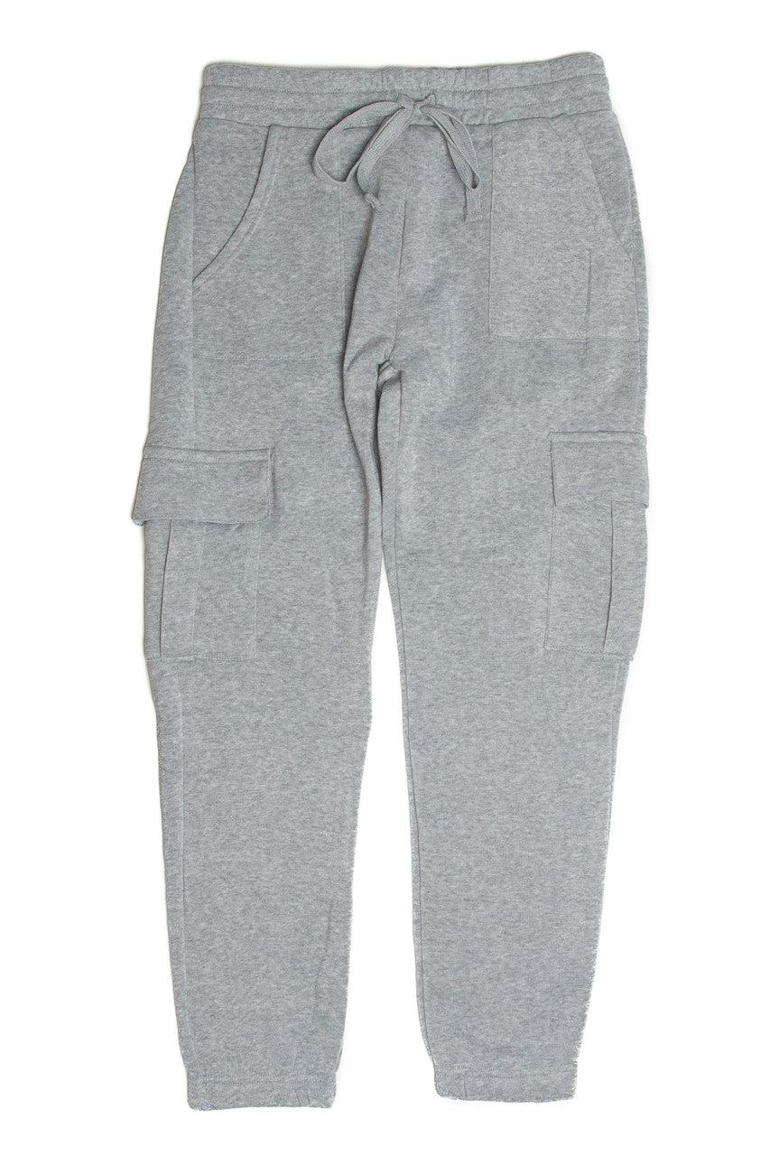 Grey Cargo Sweatpants Product Image
