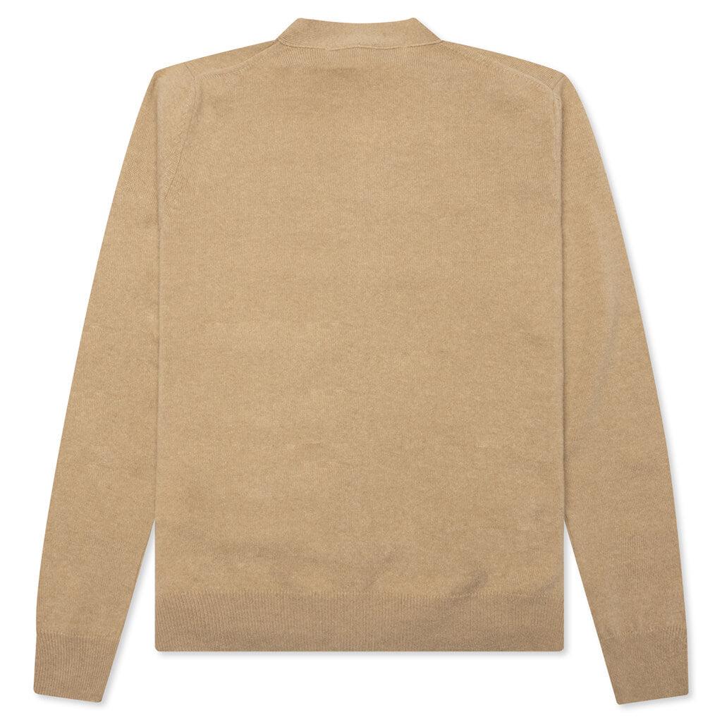 Comme des Garcons PLAY x the Artist Invader Cardigan - Camel Male Product Image