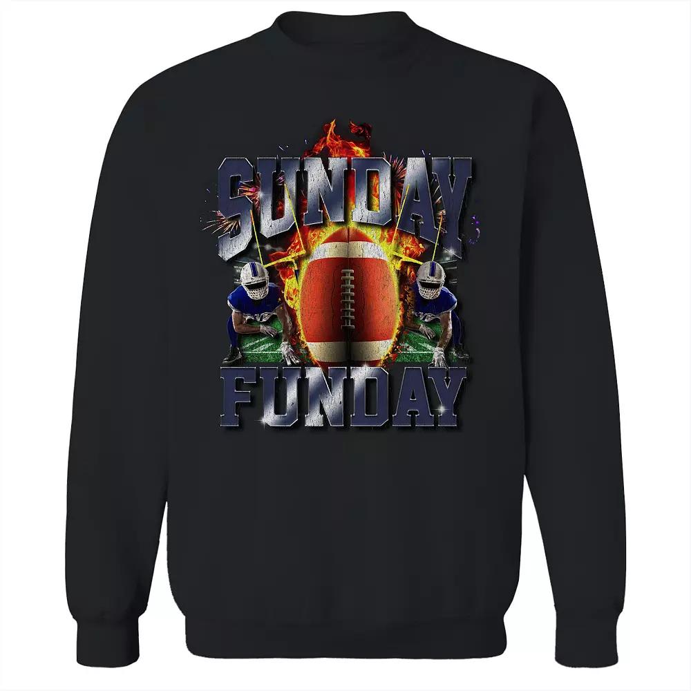 Men's COLAB89 Sunday Funday Bootleg Graphic Sweatshirt, Adult Unisex,  Product Image