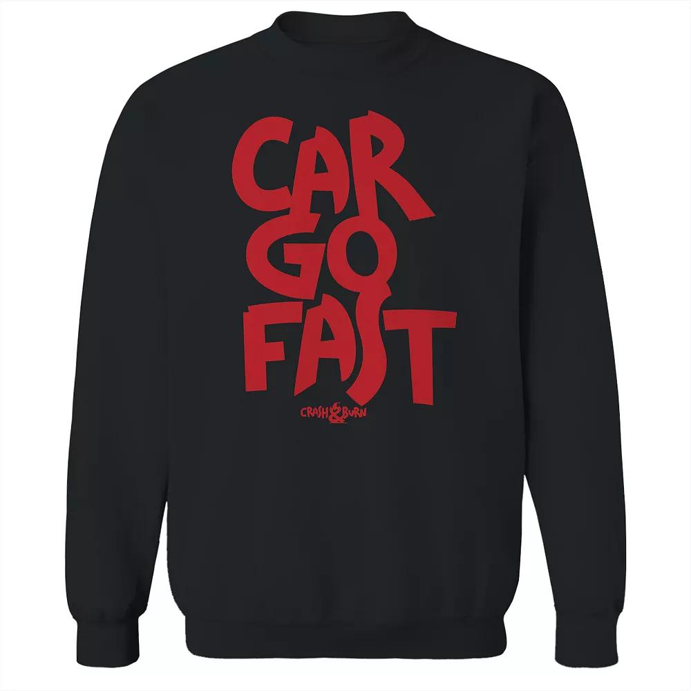 Men's COLAB89 Car Go Fast Red Graphic Sweatshirt, Adult Unisex,  Product Image