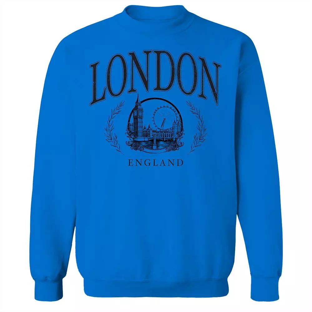 Men's London Fleece Sweatshirt, Size: Large, Royal Product Image