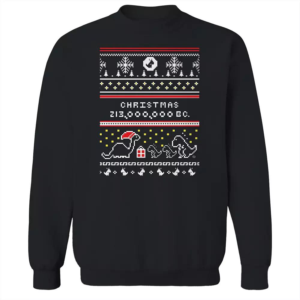 Men's Ugly Sweater Christmas Graphic Sweatshirt, Size: Medium, Black Product Image