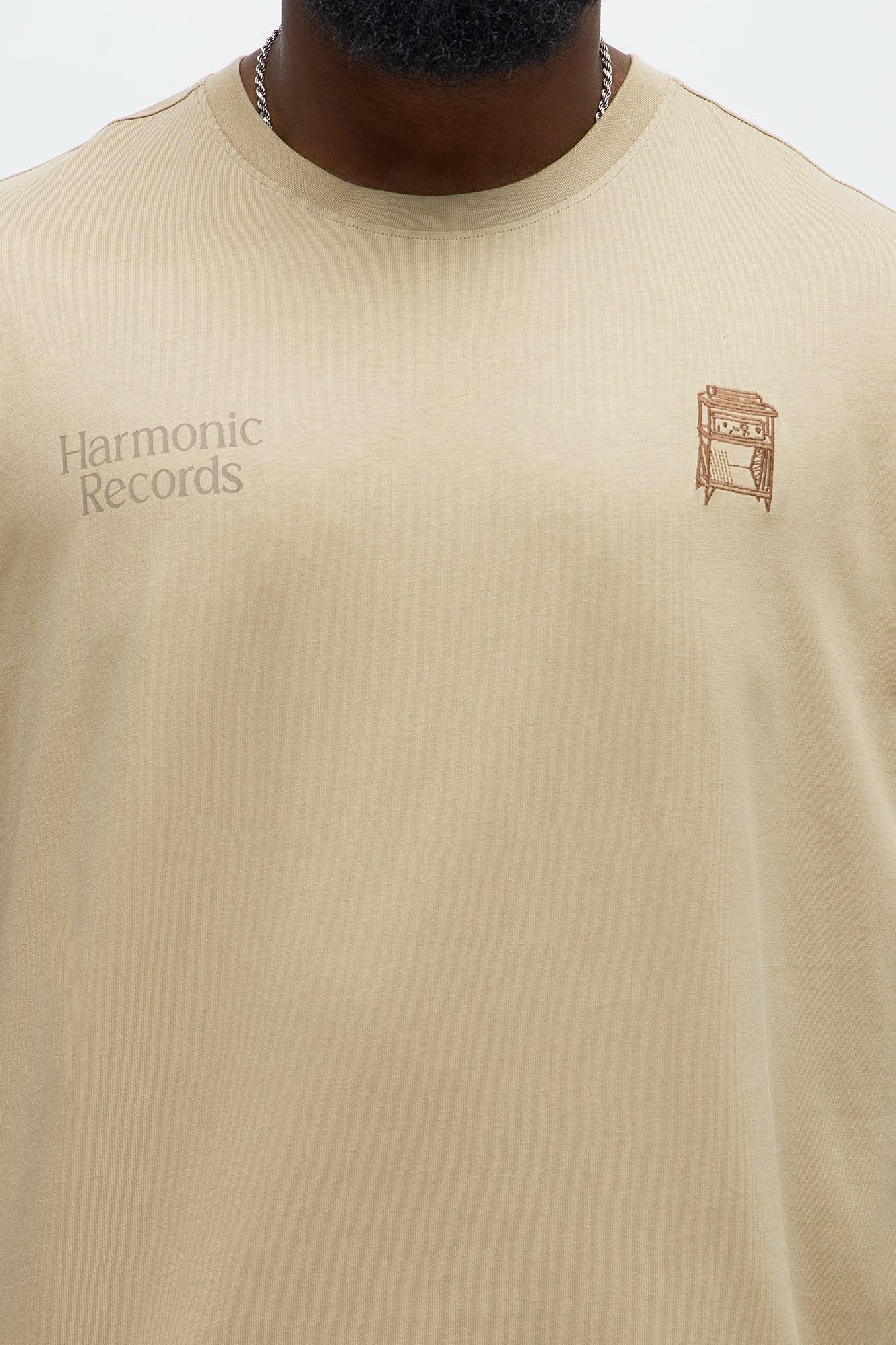 Harmonic Records Short Sleeve Tee - Sand Male Product Image