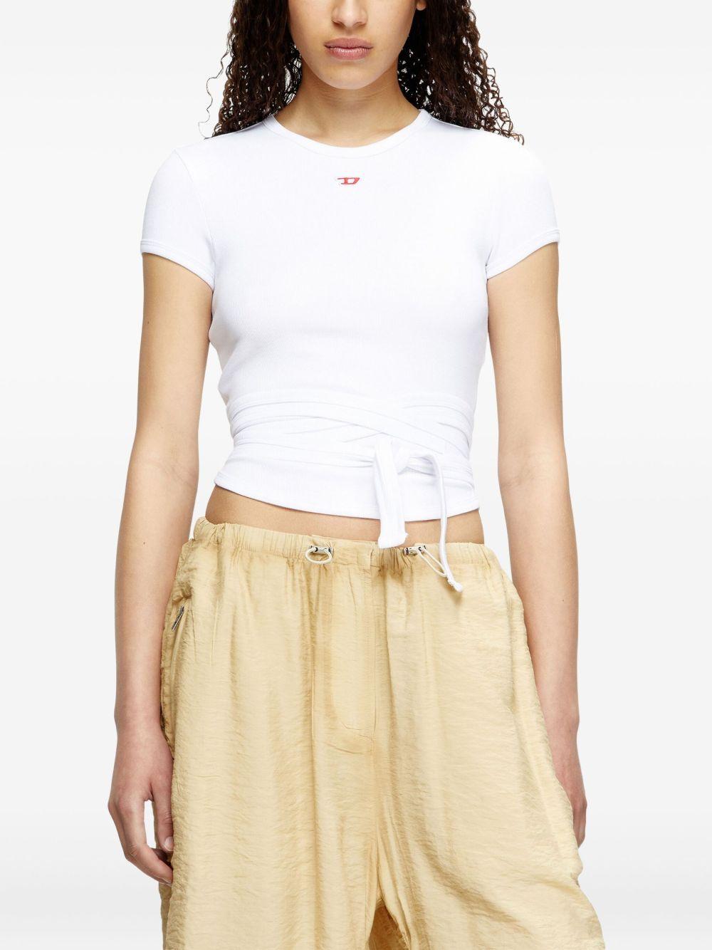 T-Bunny-Tail knot-detail T-shirt Product Image