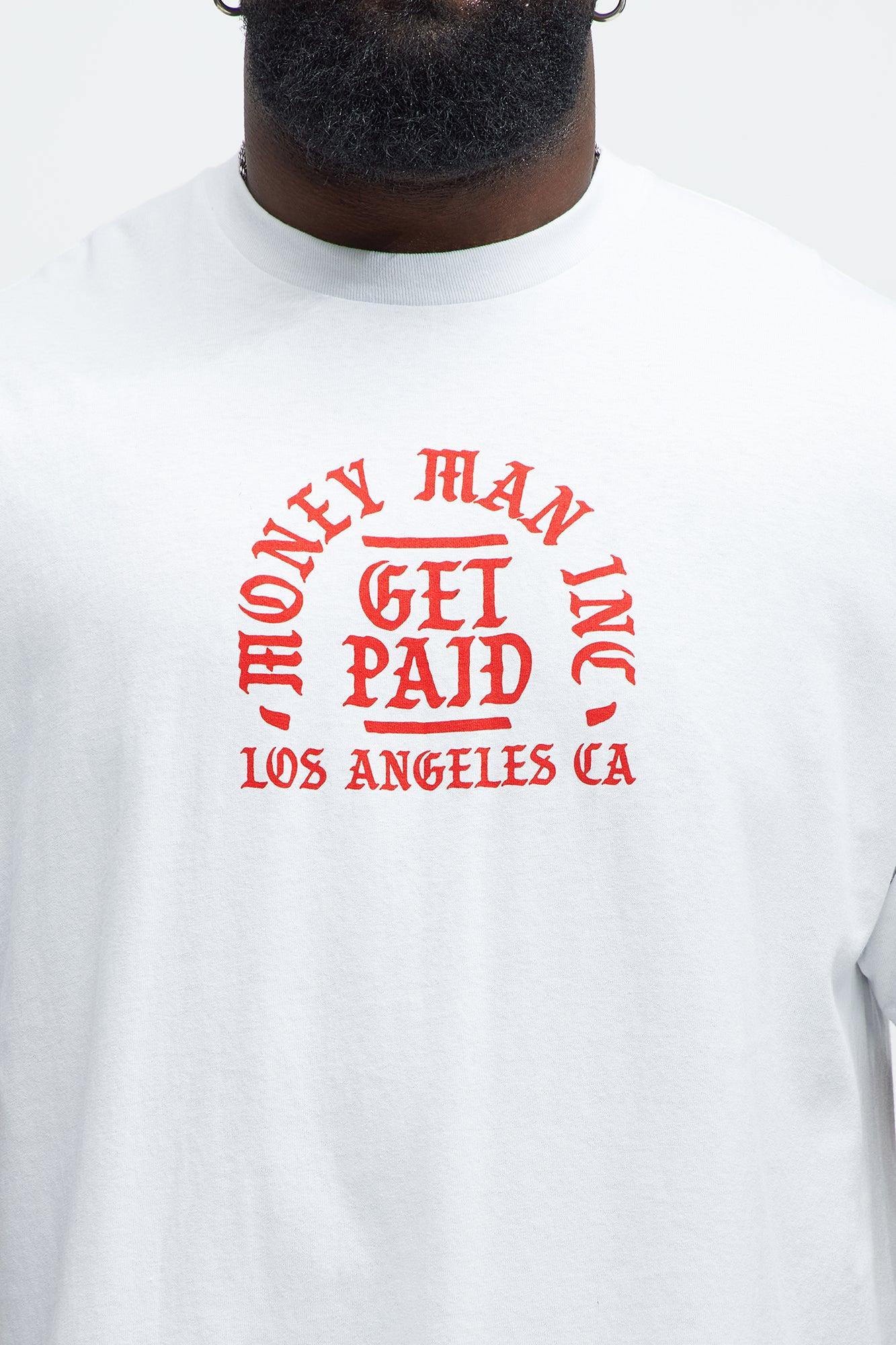 Money Man Paid Short Sleeve Tee - White Product Image