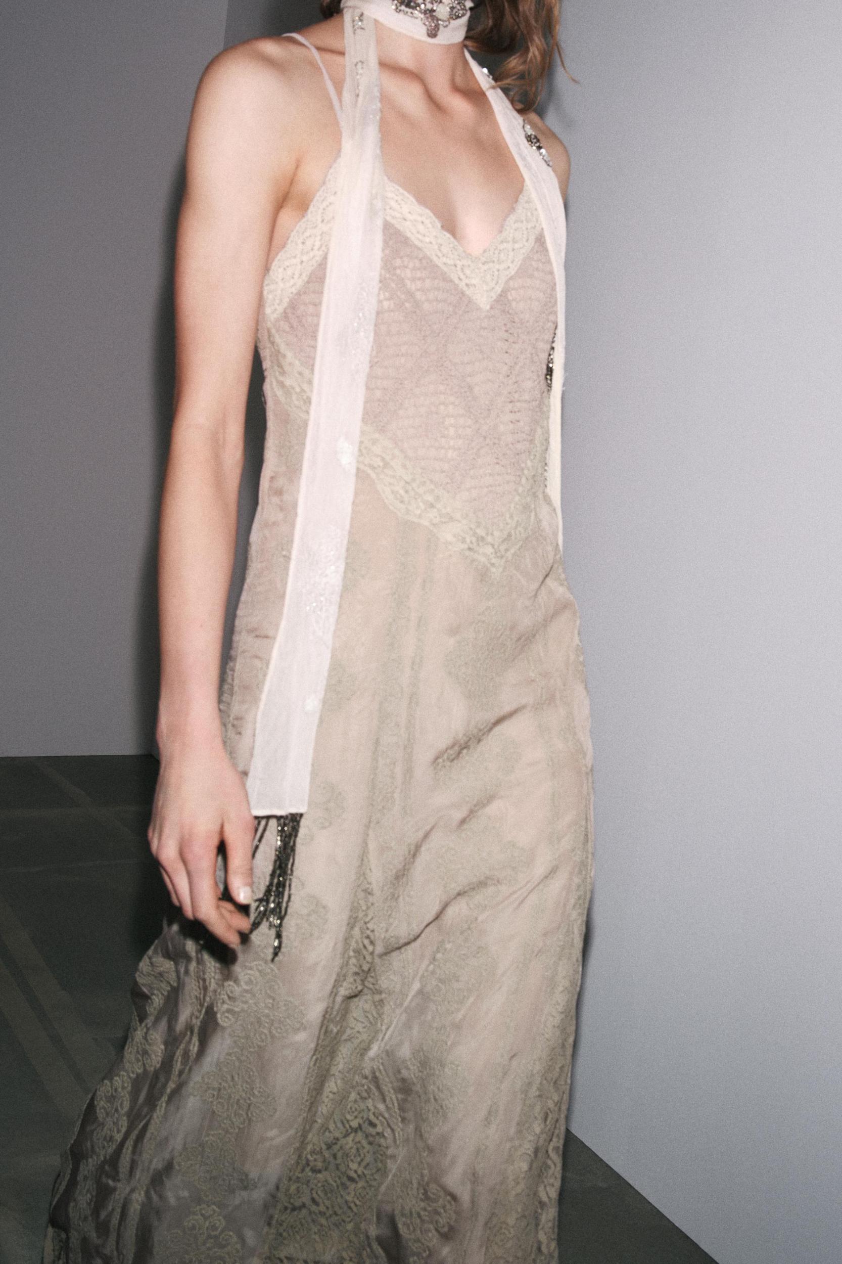 EMBROIDERED LACE DRESS Product Image