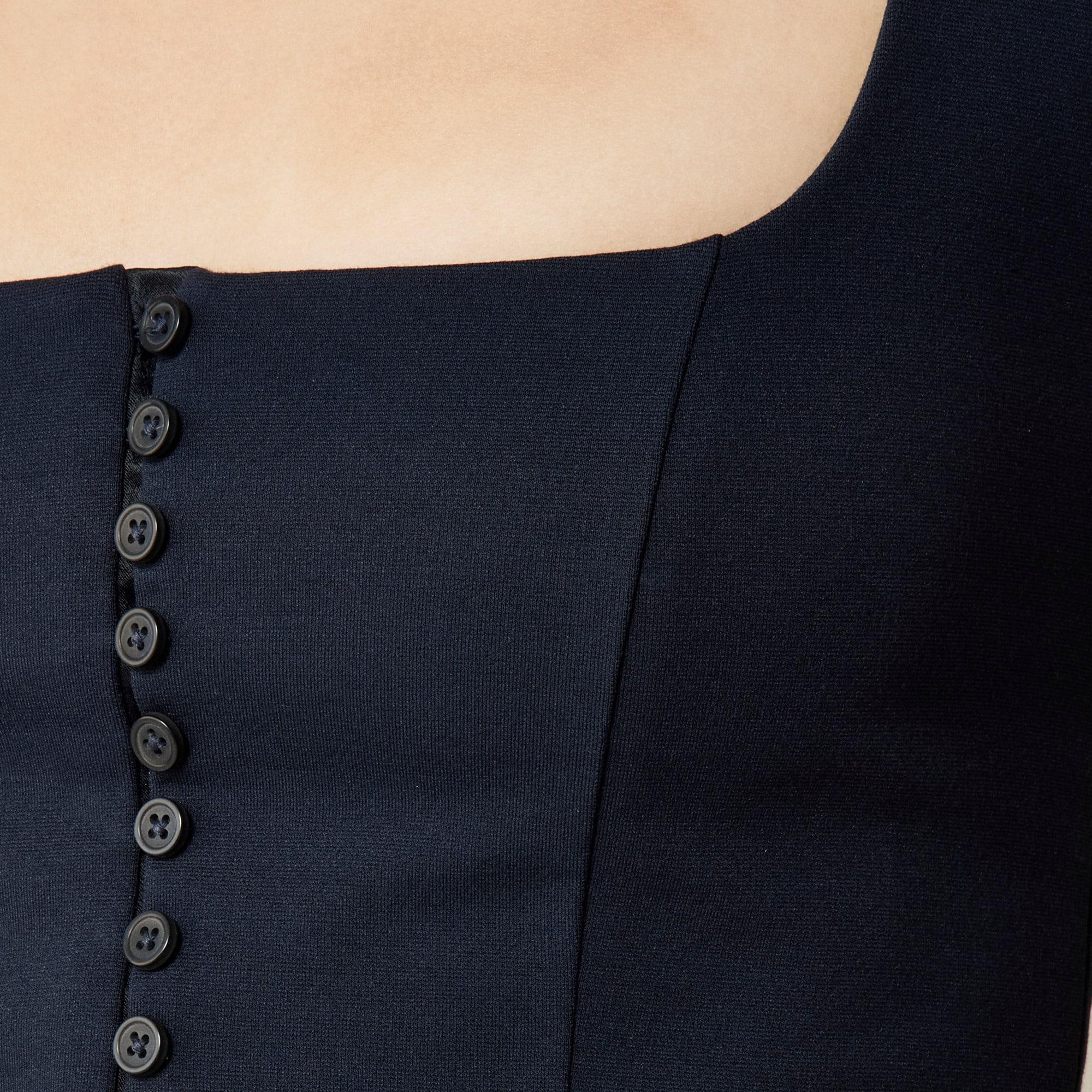 Corset top in stretch ponte Product Image