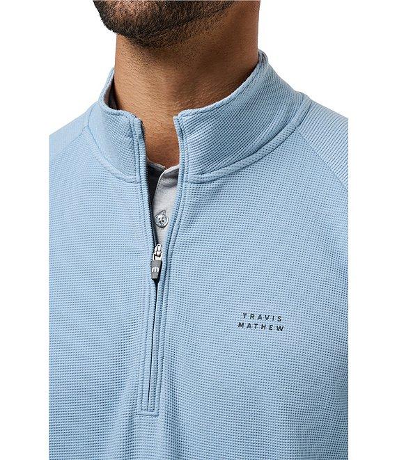 TravisMathew Performance Waffle Quarter-Zip Pullover Product Image