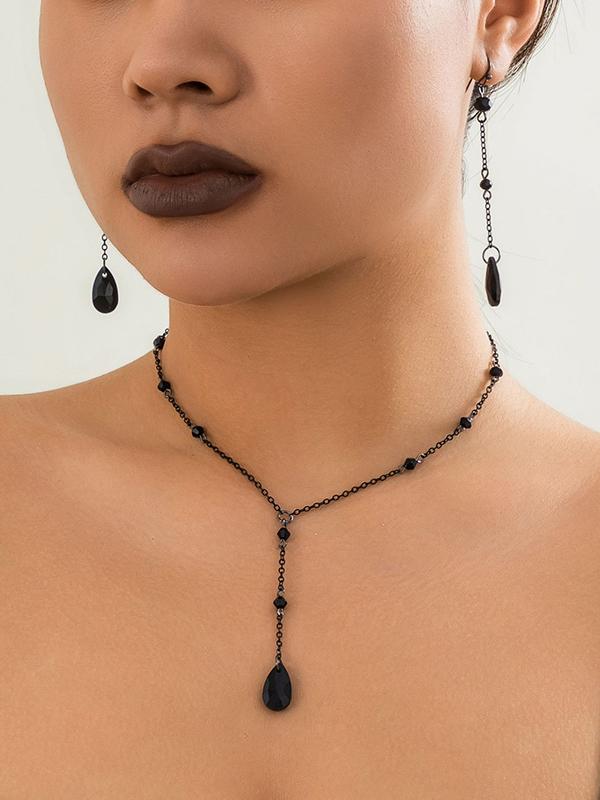 Beaded Chains Drop Earrings Earrings Accessories Product Image