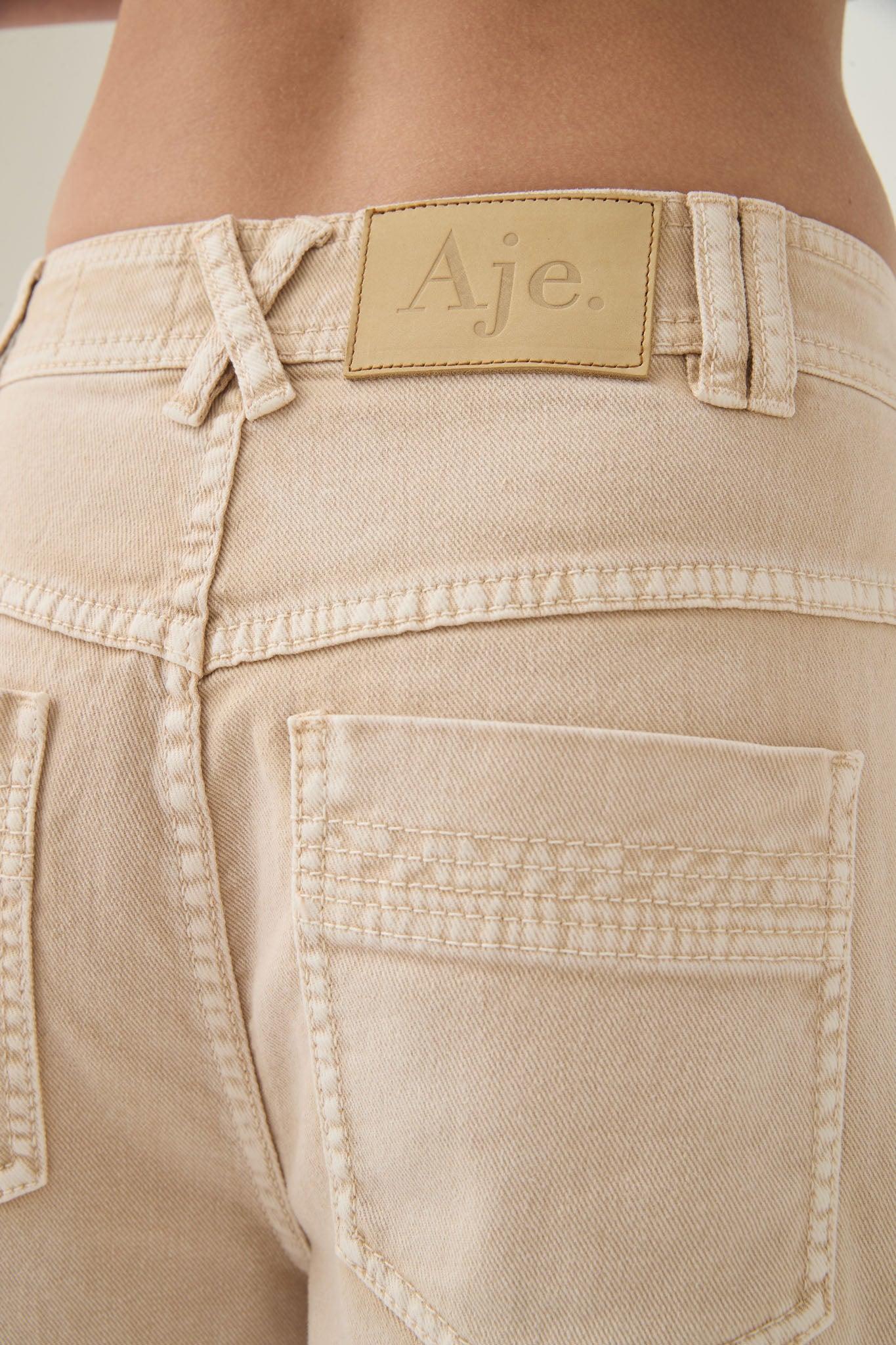 Kya Contrast Wide Leg Jeans Product Image