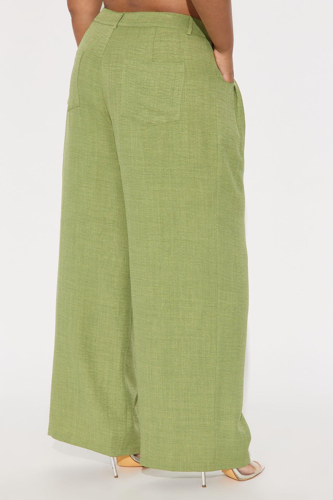 Matson Wide Leg Trouser - Sage Product Image